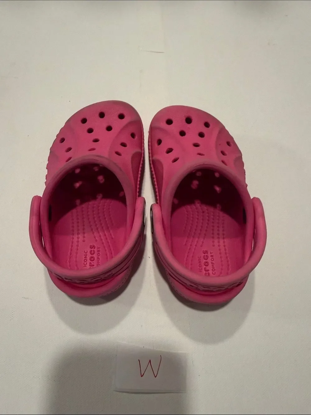 CROCS Kids Hot Pink Classic Clogs